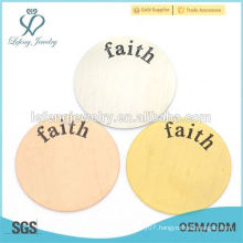 Plates wholesale sliver floating plates charms pray hope jewelry for gifts